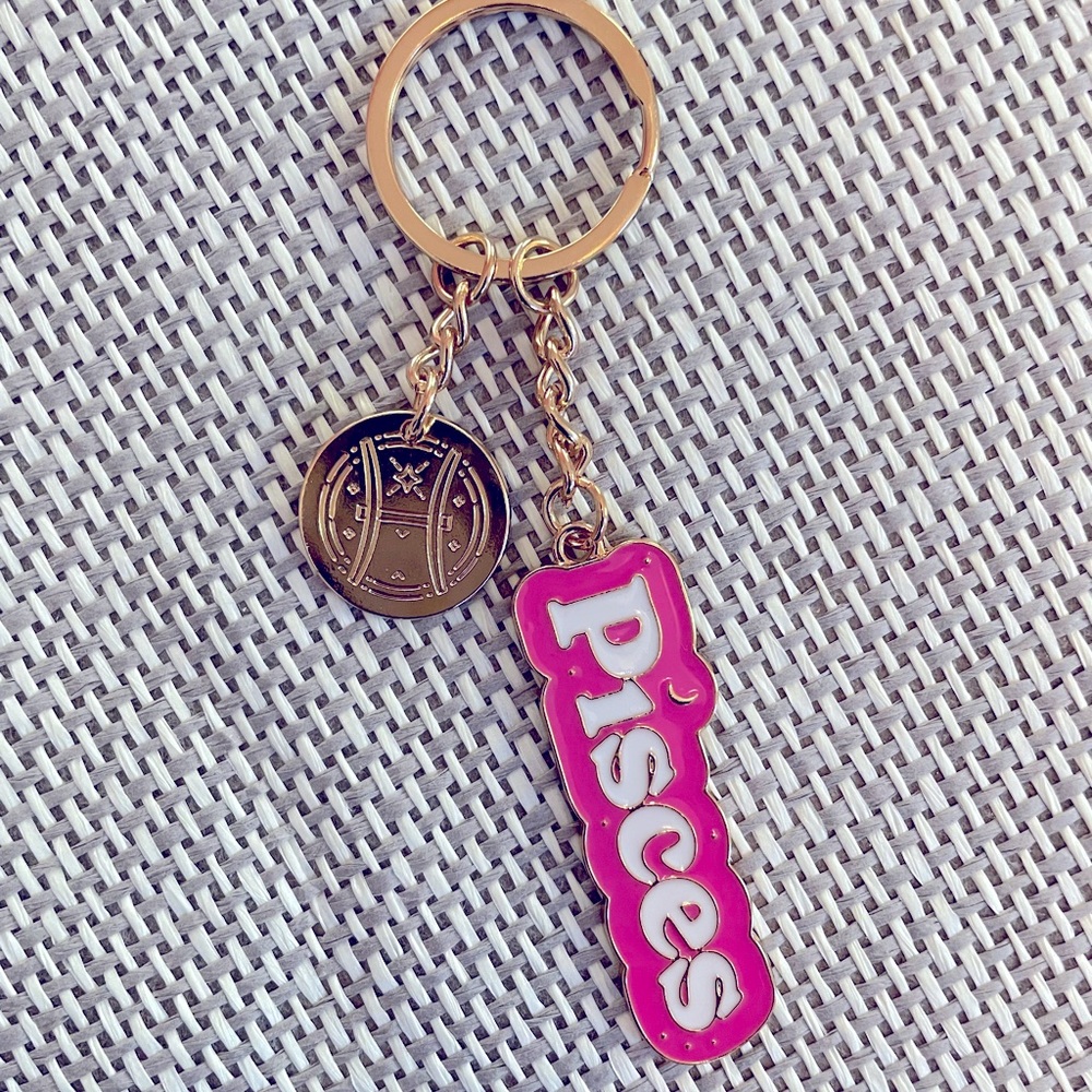 Pisces zodiac keychain
